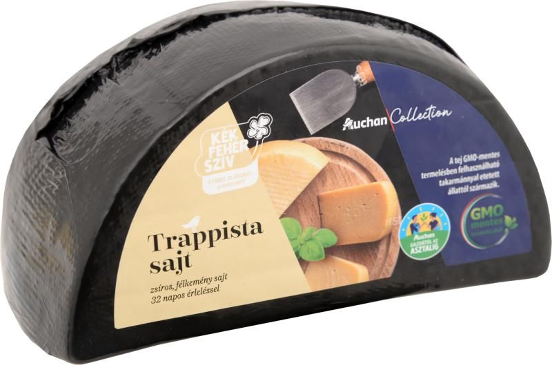 Auchan Collection Gazdától az asztalig felezett trappista sajt Ft/kg