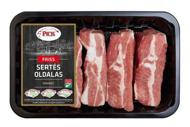 Pick sertés oldalas csontos GMO mentes Ft/kg