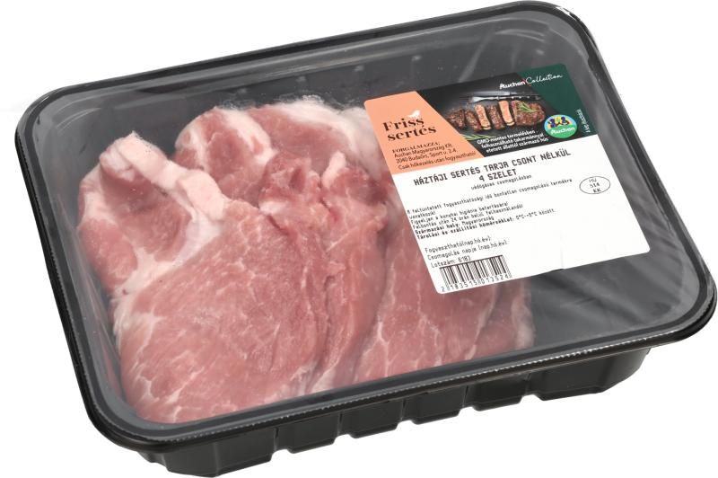 Gazdától az asztalig Sertés Tarja csont nélkül 4 szelet védőgázas csomagolásban Ft/kg