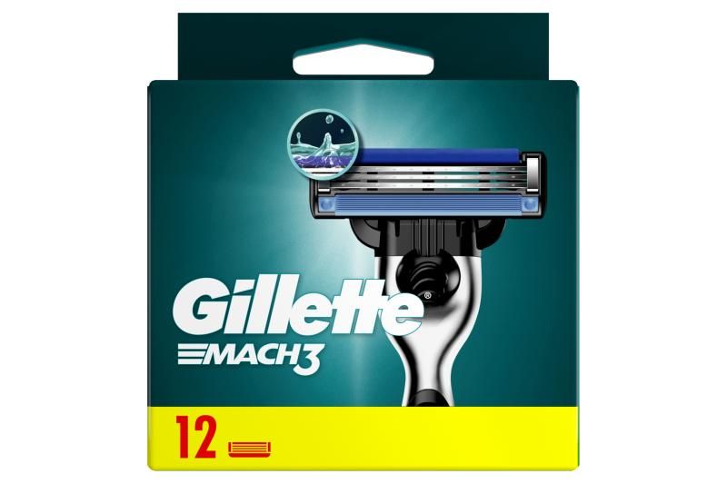 Gillette Mach3 Borotvabetétek Férfi Borotvához, 12 db Borotvabetét
