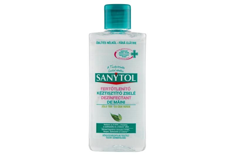 Sanytol fertőtlenítő kéztisztító zselé zöld tea 75 ml