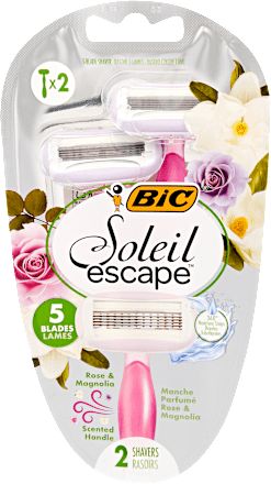 Női eldobható borotva 5 pengés Soleil Escape, 2 db