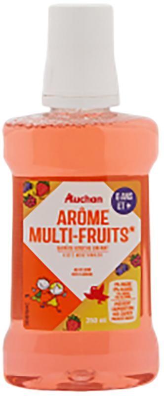 Auchan Kedvenc gyerek szájvíz 6+ piros gyümölcs ízű 250 ml