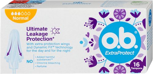 Tampon ExtraProtect, Normal, 16 db