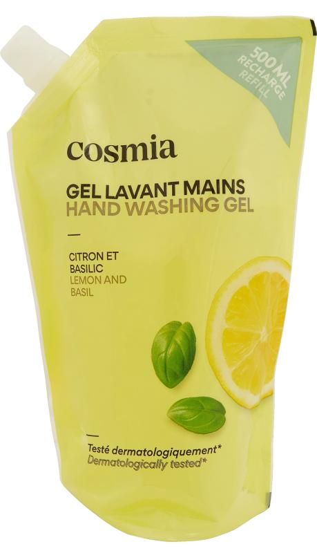 Cosmia folyékony szappan utántöltő citrom és bazsalikom 500 ml