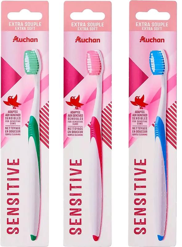 Auchan Kedvenc sensitiv extra lágy fogkefe 1db