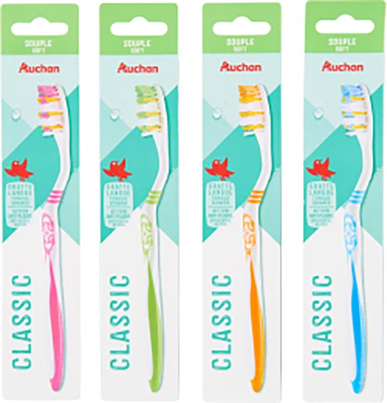 Auchan Kedvenc fogkefe Classic lágy 1 db