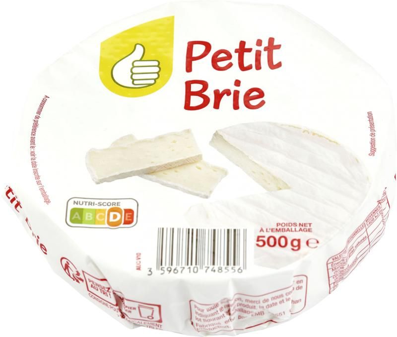 Auchan Tipp kis méretű Brie sajt fehér nemespenésszel érlelt 500 g