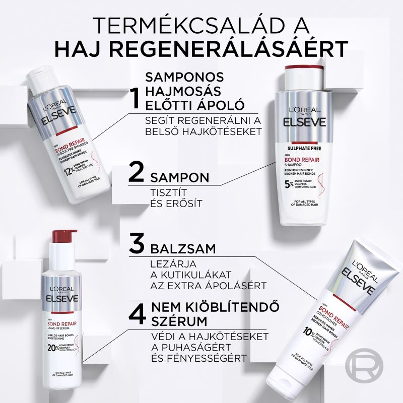 L'Oréal Paris Elseve Bond Repair sampon - 200 ml