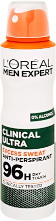Férfi deo spray, Clinical ultra, 150 ml