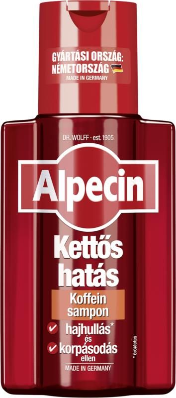 Alpecin Kettős Hatású Koffein sampon 200 ml
