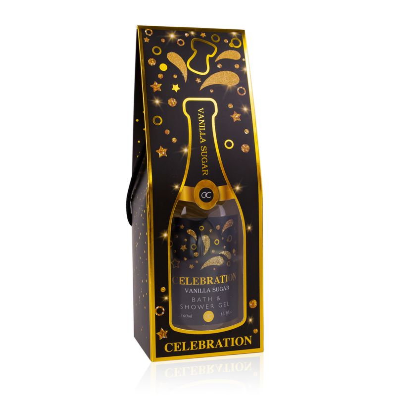 TUSF.CELEBRATION FEKETE PEZSGŐSÜVEGBEN360ml *WI