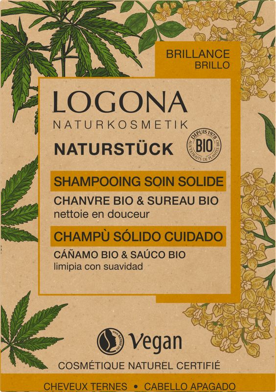 LOGONA SZILÁRD SAMPON KENDER&BODZA 60G