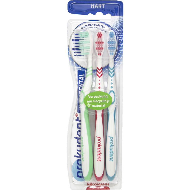 Prokudent Interdental kemény fogkefe - 3 db