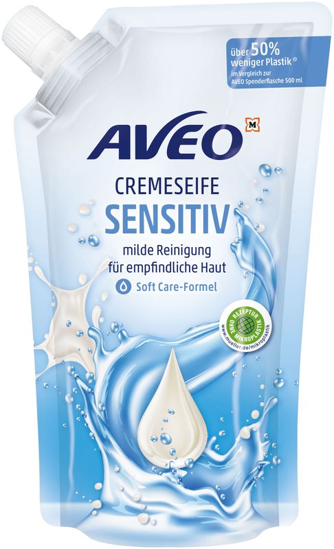 AVEO KRÉMSZAPPAN UT.TÖLT SENSITIVE 750ML