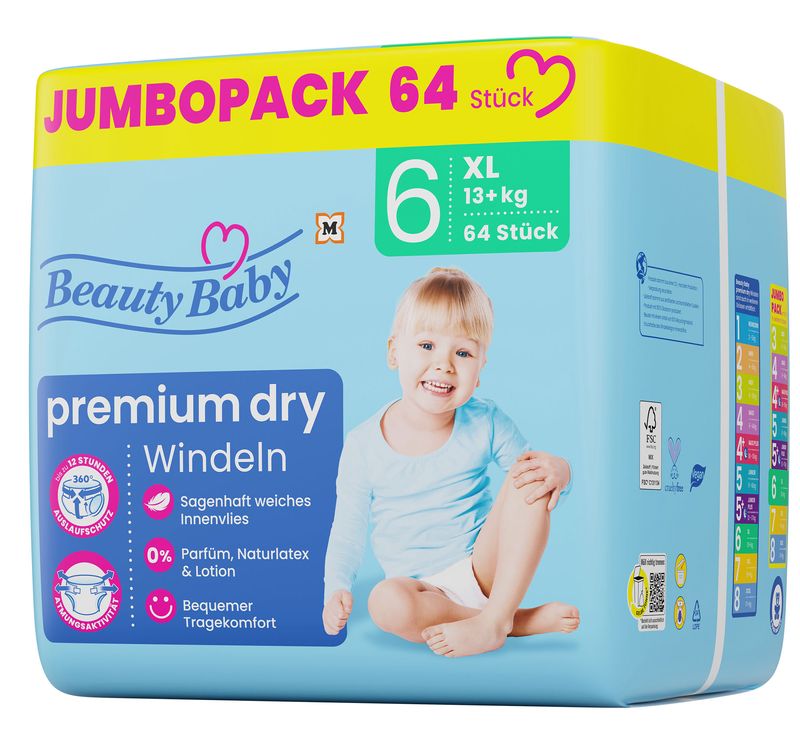 BEAUTY BABY PELENKA M:6 JUMBO XL 64 DB13+KG