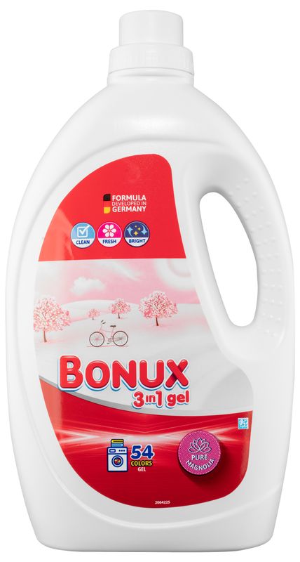 Bonux Folyékony mosószer magnólia, 2,7l, 54 mosás