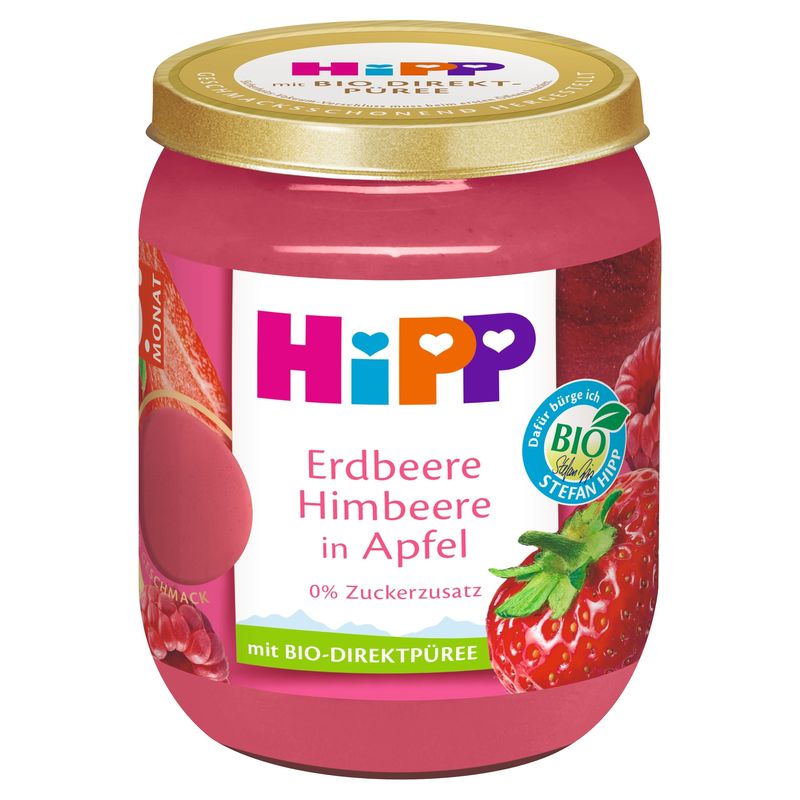 HIPP BIO BÉBI DESSZERT EPER MÁLNA 160 g QQ