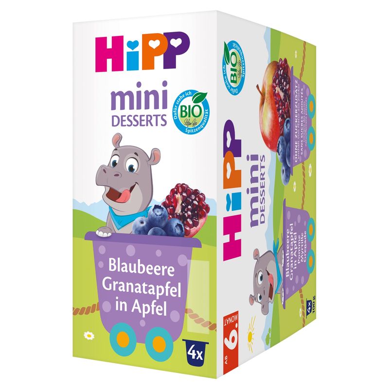 HIPP BÉBIDESSZ. ÁFO. GRÁN. ALM. 6 HÓ+ 4x100 g QQ
