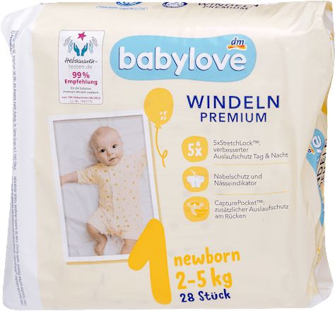 Pelenka újszülött babáknak, 2-5 kg, 28 db