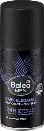 Deo testspray Dark Elegance, ámbra és bergamott illattal, 150 ml