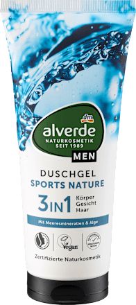 Tusfürdő férfiaknak Sports Nature, 3in1, 200 ml