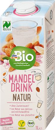 Bio natúr mandulaital, 1 l