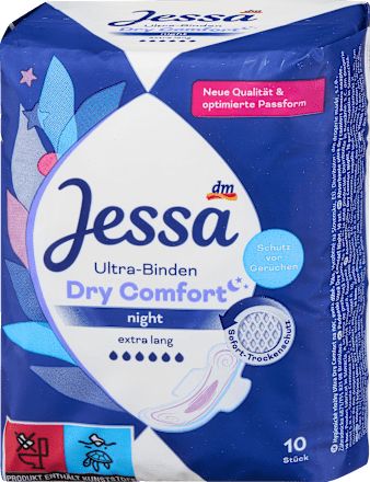 Éjszakai egészségügyi betét Ultra Dry Comfort, 10 db