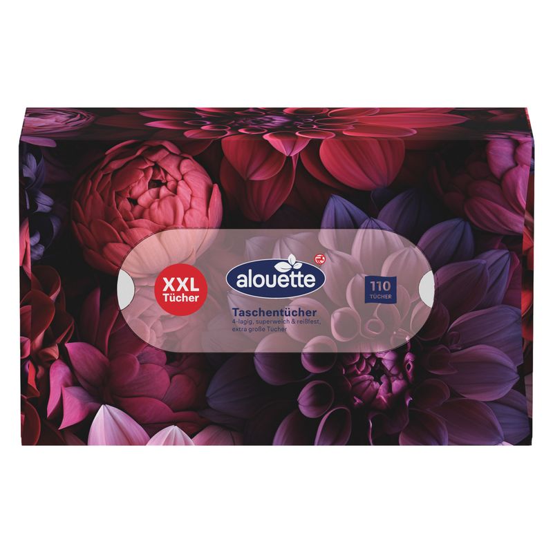 Alouette XXL dobozos papírzsebkendő 4 rétegű - 110 db