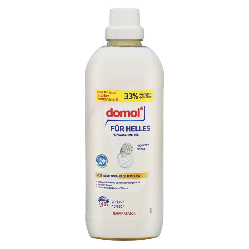 Domol folyékony mosószer világos ruhákhoz 40 mosás - 1000 ml