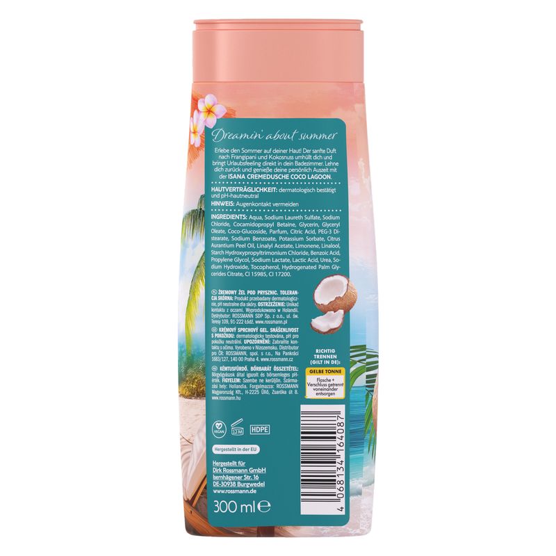 Isana Coco Lagoon krémtusfürdő - 300 ml