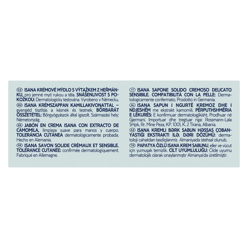 Isana Sensitive krémszappan - 150 g