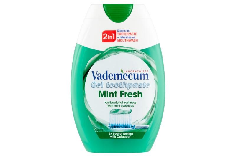 Vademecum 2in1 Mint Fresh gél állagú fogkrém 75 ml