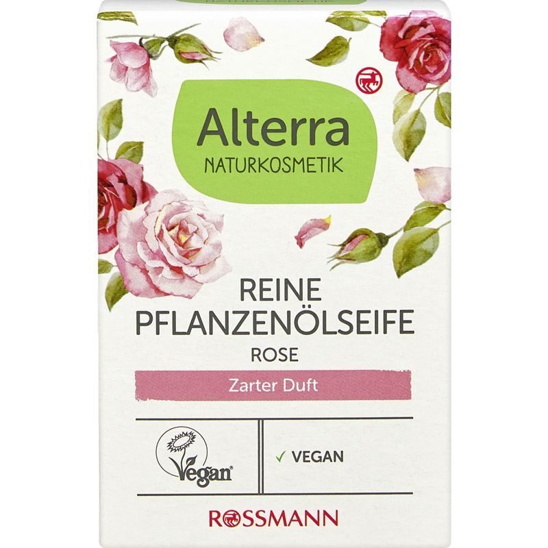 Alterra rózsás növényi olajszappan - 100 g