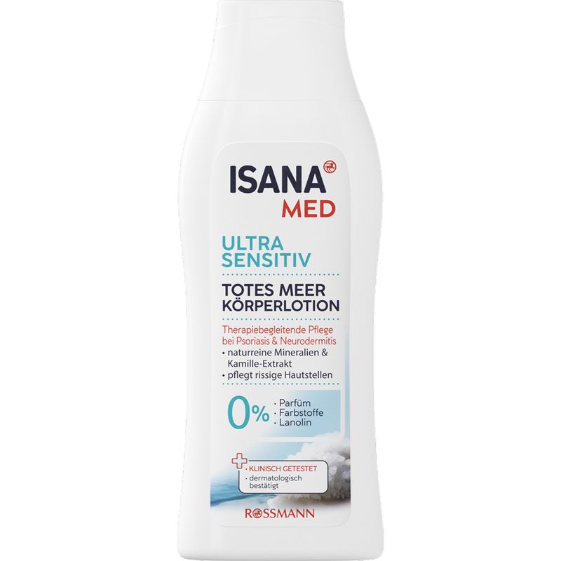 Isana Med testápoló Holt-tengeri sóval - 250 ml