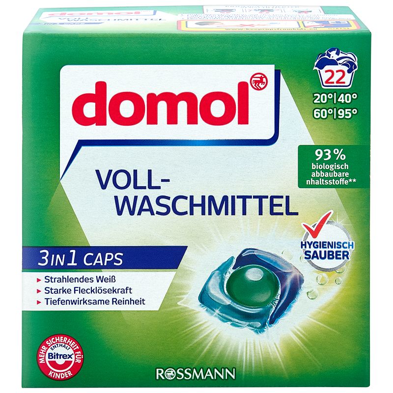 Domol 3 in 1 mosókapszula - 22 db