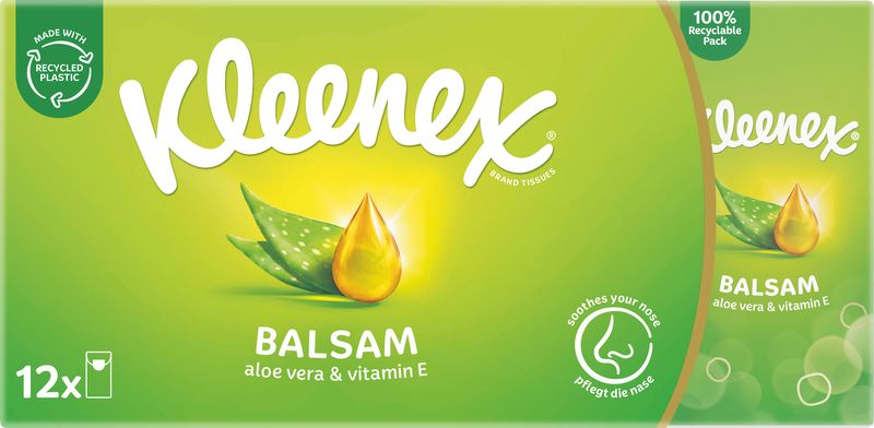 KLEENEX BALZSAMOS PAPÍRZSEBKENDŐ 12x9 db