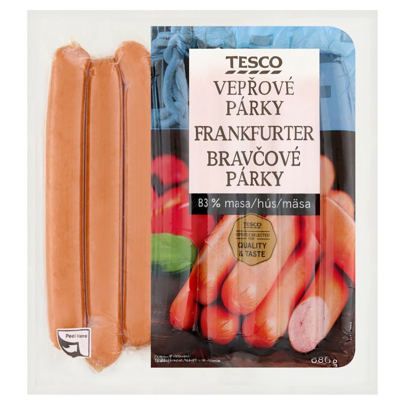 TESCO FRANKFURTER 680 g