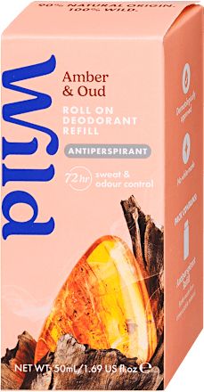 Deo roll-on utántöltő, borostyán-oud illattal, 40 ml