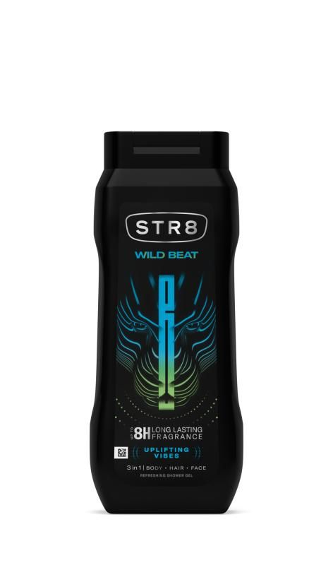 STR8 Wild Beat frissítő tusfürdő 400 ml