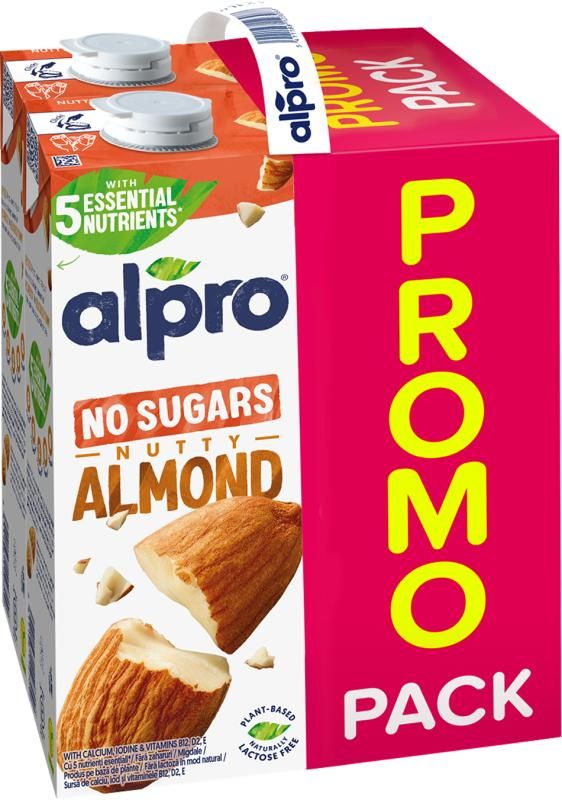 Alpro zsírszegény cukormentes mandulaital hozzáadott kalciummal és vitaminokkal 4 x 1 l