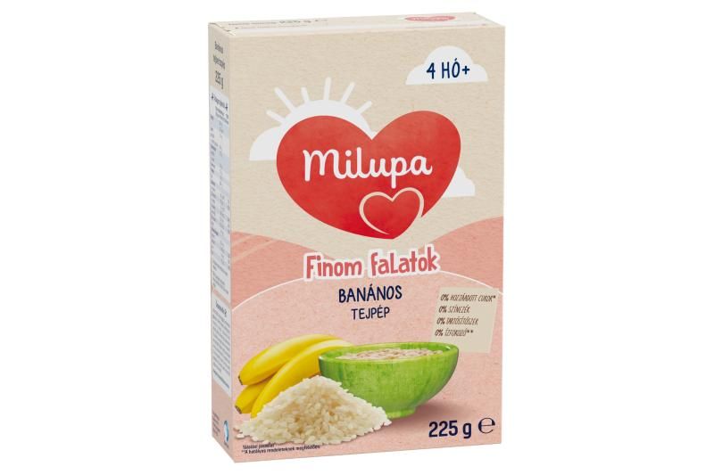Milupa Finom falatok banános tejpép 4 hó+ 225 g