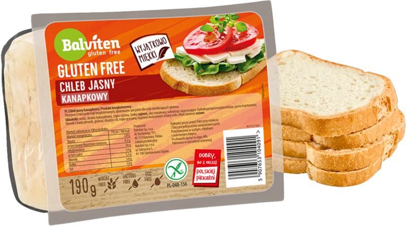 Balviten gluténmentes vegán szeletelt fehér kenyér 190 g