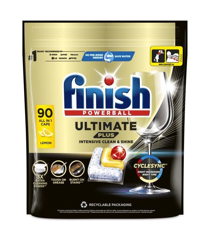 Finish Powerball Ultimate Plus All in 1 Citrom mosogatógép kapszula 90 db 1098 g