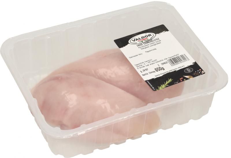 Valdor friss csirkemellfilé A" minőségű védőgázas csomagolásban 650 g