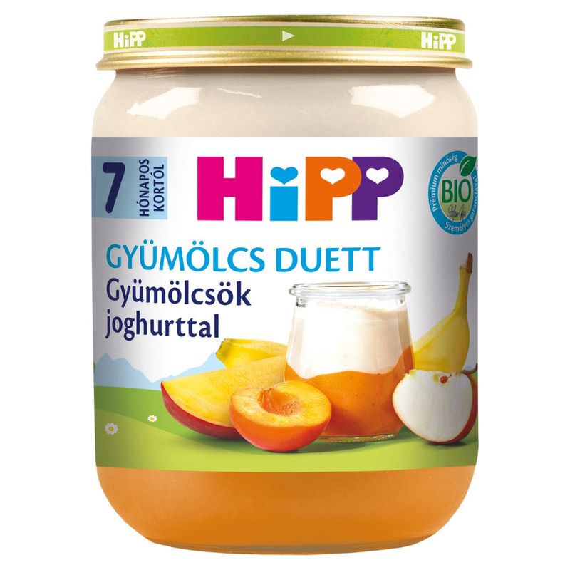 Hipp joghurt gyümölcsökkel 7 hónapos kortól - 160 g