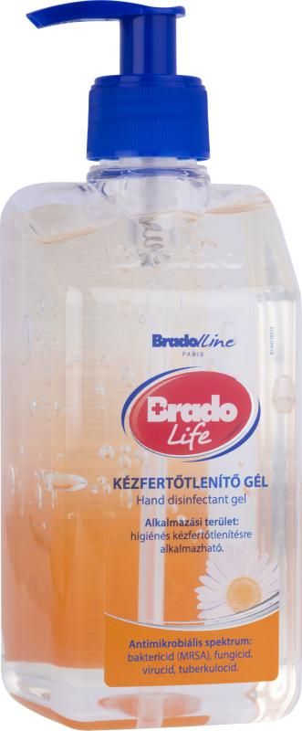Bradolife kézfertőtlenítő gél 500 ml kamilla