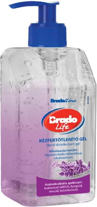 Bradolife kézfertőtlenítő gél 500 ml levendula
