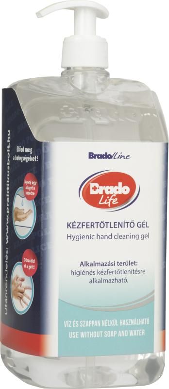 Bradolife kézfertőtlenítő gél 1,5 l