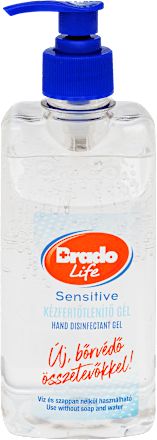 Kézfertőtlenítő gél sensitive, 500 ml